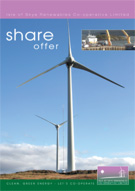 Image:  Cover of community ownership share prospectus