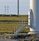 Image:  Wind turbine base and hardstanding